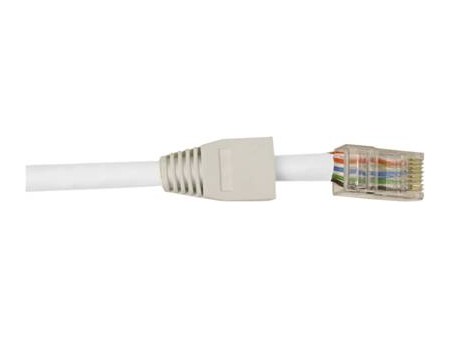 CAT 6 dataconnector RJ 45 met witte thule  10 stuks